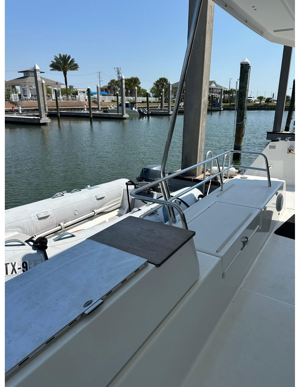 deck, FP 42 Astrea, catamaran for sale