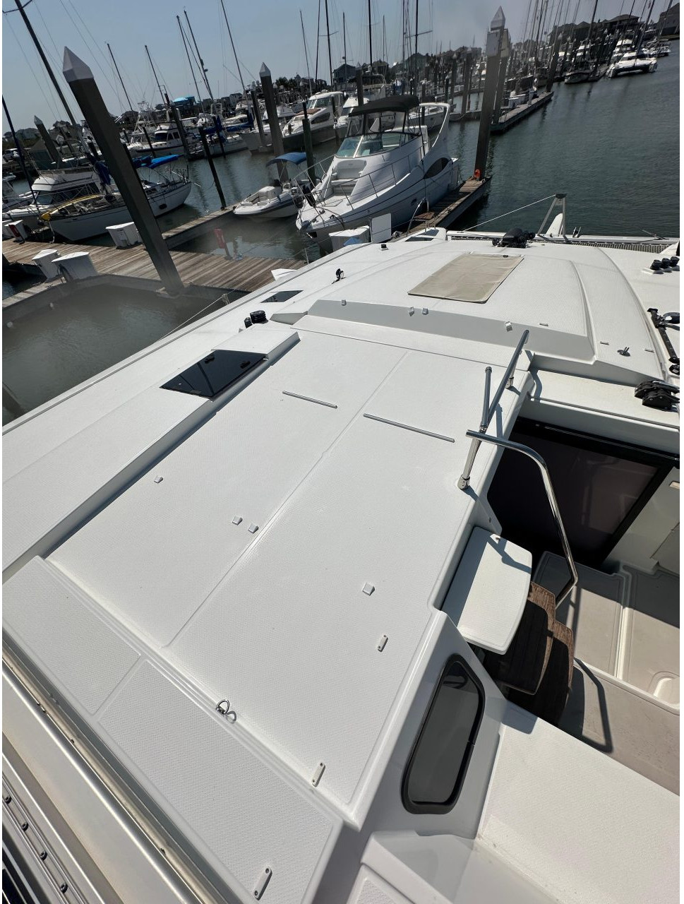 deck, FP 42 Astrea, catamaran for sale