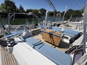 cockpit, Beneteau 48 Oceanis, sailboat for sale