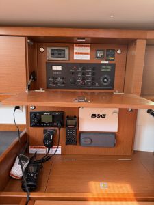 navigation station, Beneteau 48 Oceanis, sailboat for sale