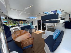 cockpit, Knysna 500, catamaran for sale