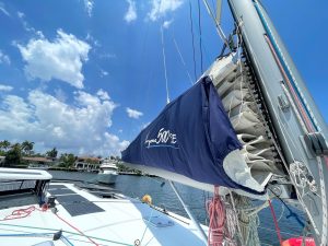 exterior, Knysna 500, catamaran for sale