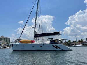 exterior, Knysna 500, catamaran for sale