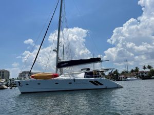 exterior, Knysna 500, catamaran for sale