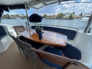 cockpit, Knysna 500, catamaran for sale