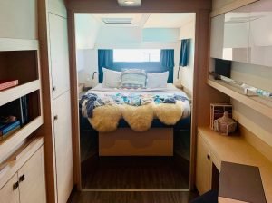 bed, FP 47 Saona, catamaran for sale