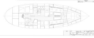 diagram, Valiant 42, sailboat for sale