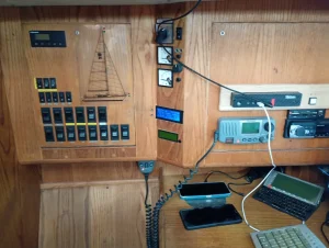 navigation station, Van De Stadt 343, sailboat for sale