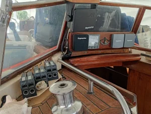 helm, Van De Stadt 343, sailboat for sale