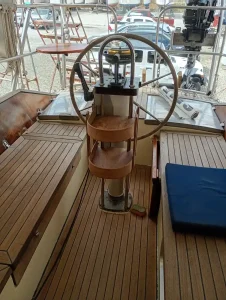 helm, Van De Stadt 343, sailboat for sale