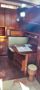 navigation station, Islander 55, sailboat for sale