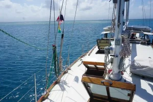 cockpit, Islander 55, sailboat for sale
