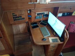 navigation station, Van De Stadt 343, sailboat for sale