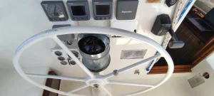 helm, Islander 55, sailboat for sale