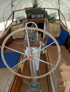 helm, Van De Stadt 343, sailboat for sale