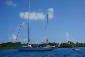 exterior, Islander 55, sailboat for sale