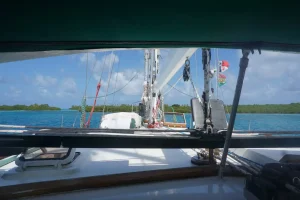 exterior, Islander 55, sailboat for sale