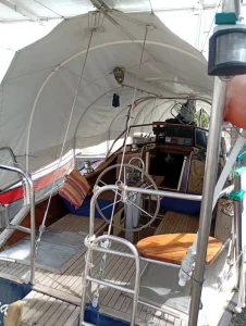helm, Van De Stadt 343, sailboat for sale