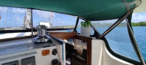 helm, Islander 55, sailboat for sale