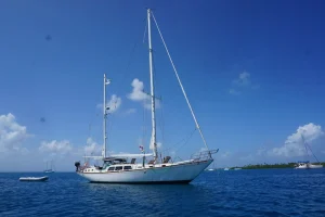 exterior, Islander 55, sailboat for sale