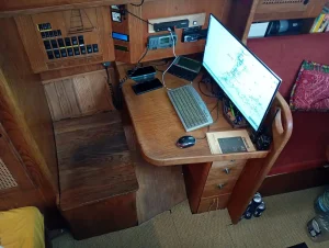 navigation station, Van De Stadt 343, sailboat for sale