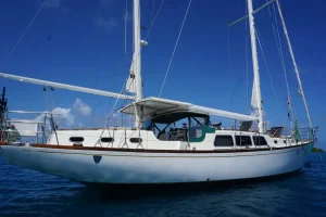helm, Islander 55, sailboat for sale
