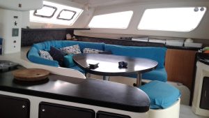 salon, Leopard 47, catamaran for sale