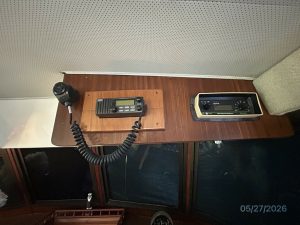 navigation station, Hatteras 42 LRC, trawler for sale