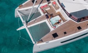 deck, FP 67 Alegria, catamaran for sale