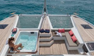 deck, FP 67 Alegria, catamaran for sale