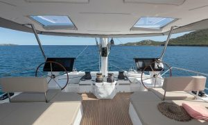 helm, FP 67 Alegria, catamaran for sale