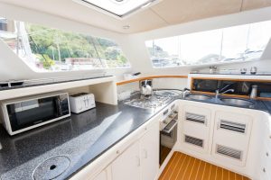 interior, Voyage 520, catamaran for sale