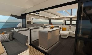 salon, FP 51 Aura, catamaran for sale