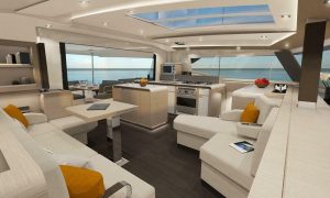 salon, FP 51 Aura, catamaran for sale