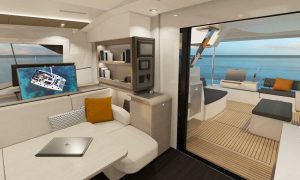 salon, FP 51 Aura, catamaran for sale