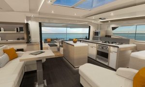 salon, FP 51 Aura, catamaran for sale