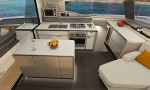 interior, FP 51 Aura, catamaran for sale