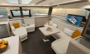salon, FP 51 Aura, catamaran for sale