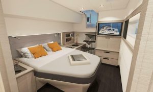 bed, FP 51 Aura, catamaran for sale