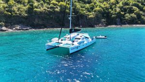 exterior, Voyage 500, catamaran for sale