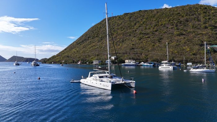 exterior, Voyage 500, catamaran for sale