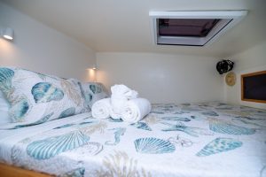 bed, Voyage 500, catamaran for sale