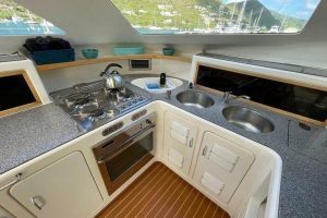 interior, Voyage 500, catamaran for sale