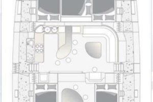 diagram, Voyage 500, catamaran for sale