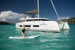 exterior, Dufour 48, catamaran for sale