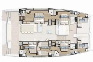 diagram, Bali 4.6, catamaran for sale