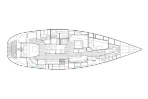 diagram, Hylas 46, sailboat for sale