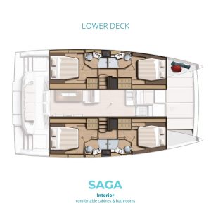 diagram, Bali 4.4, catamaran for sale