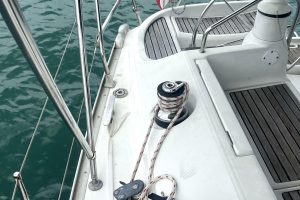 deck, Jeanneau 40 Sun Odyssey, sailboat for sale