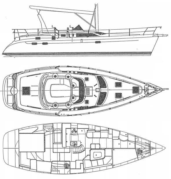 Hunter 450 Passage, sailboat for sale